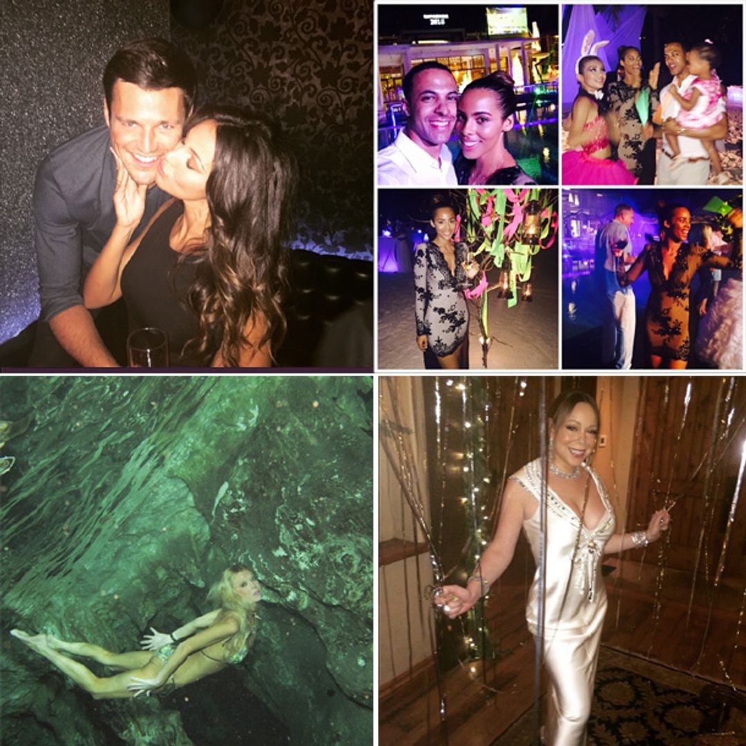 Celebrities ring in 2015: how the stars celebrated