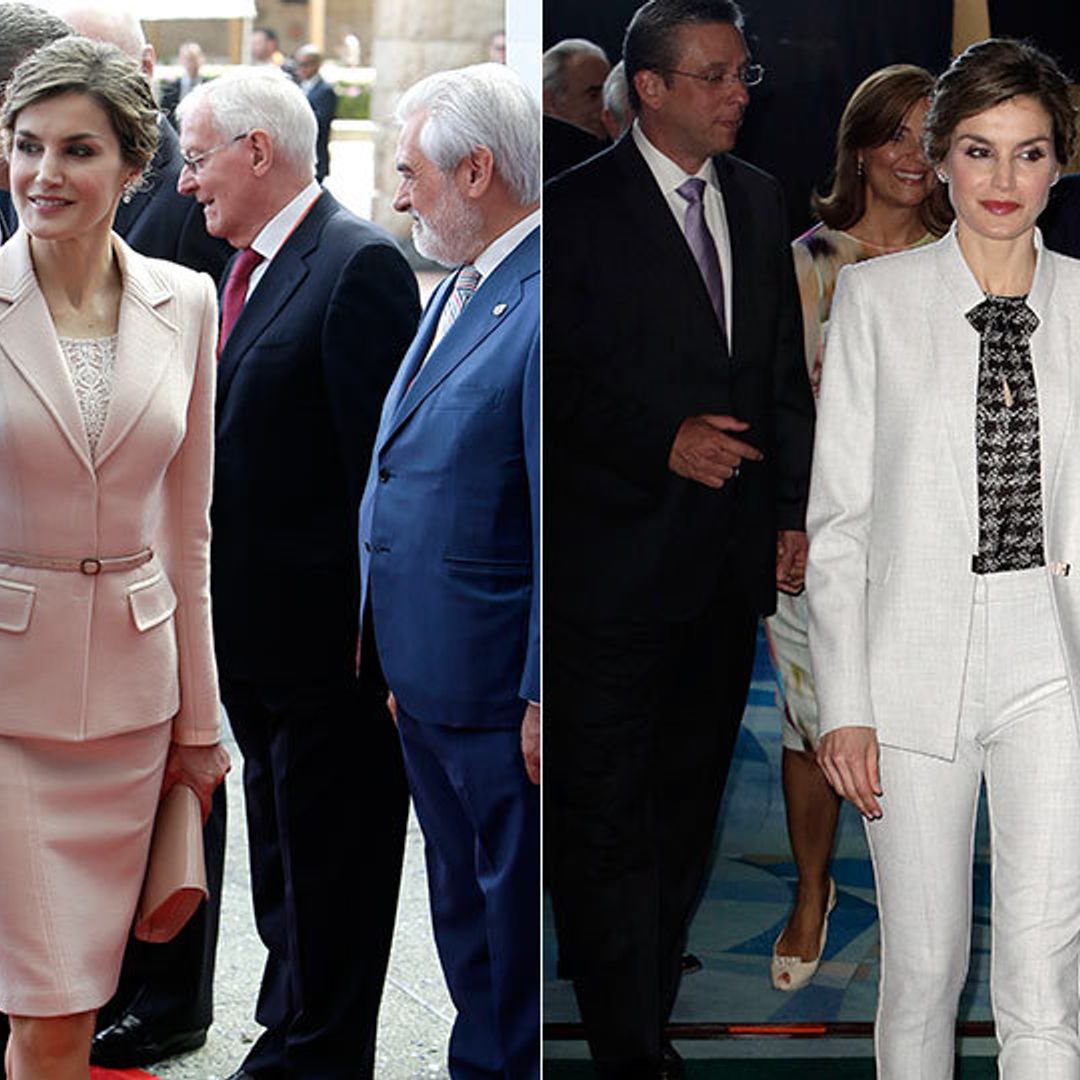 Queen Letizia of Spain takes her sophisticated style to Puerto Rico