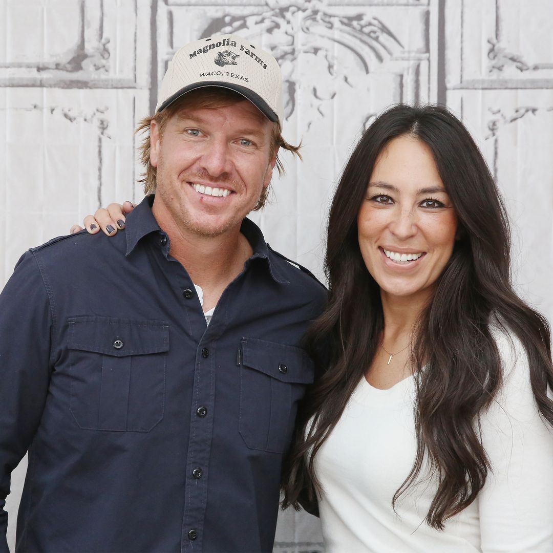 Joanna Gaines' husband Chip pictured in precarious position as he declares himself 'too old for this'