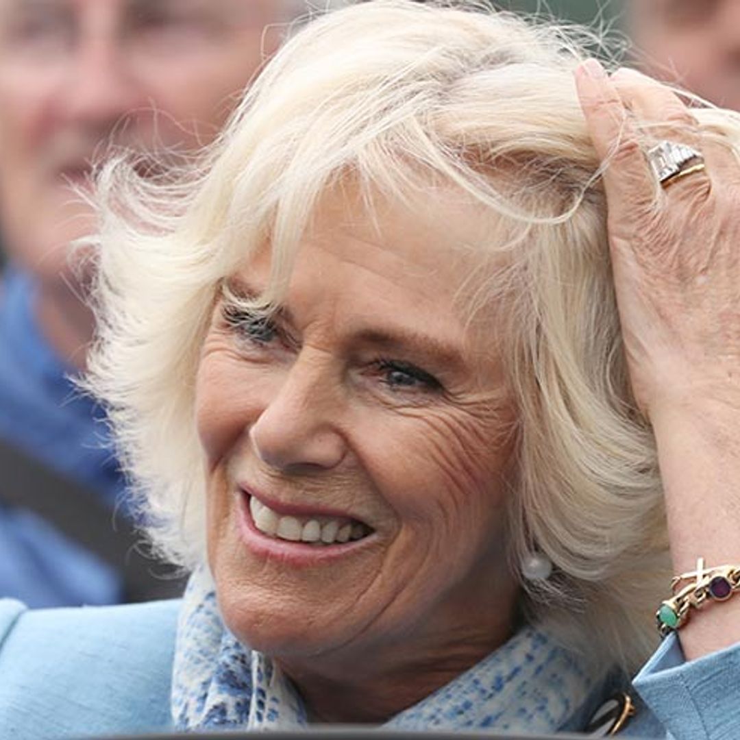 The Duchess of Cornwall channels her inner mermaid in a gorgeous turquoise dress