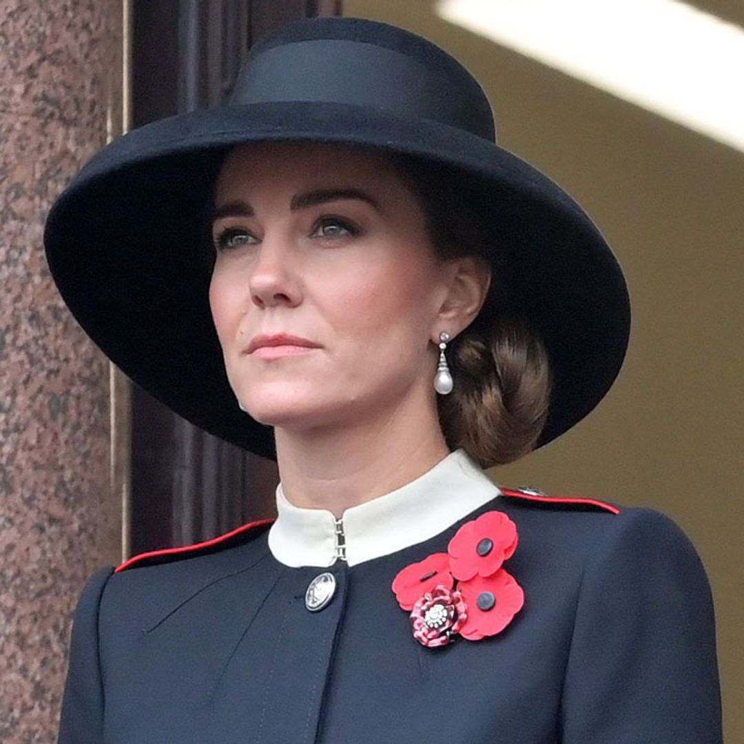 Sombre Kate Middleton looks elegant in formal dress at Remembrance Day Service