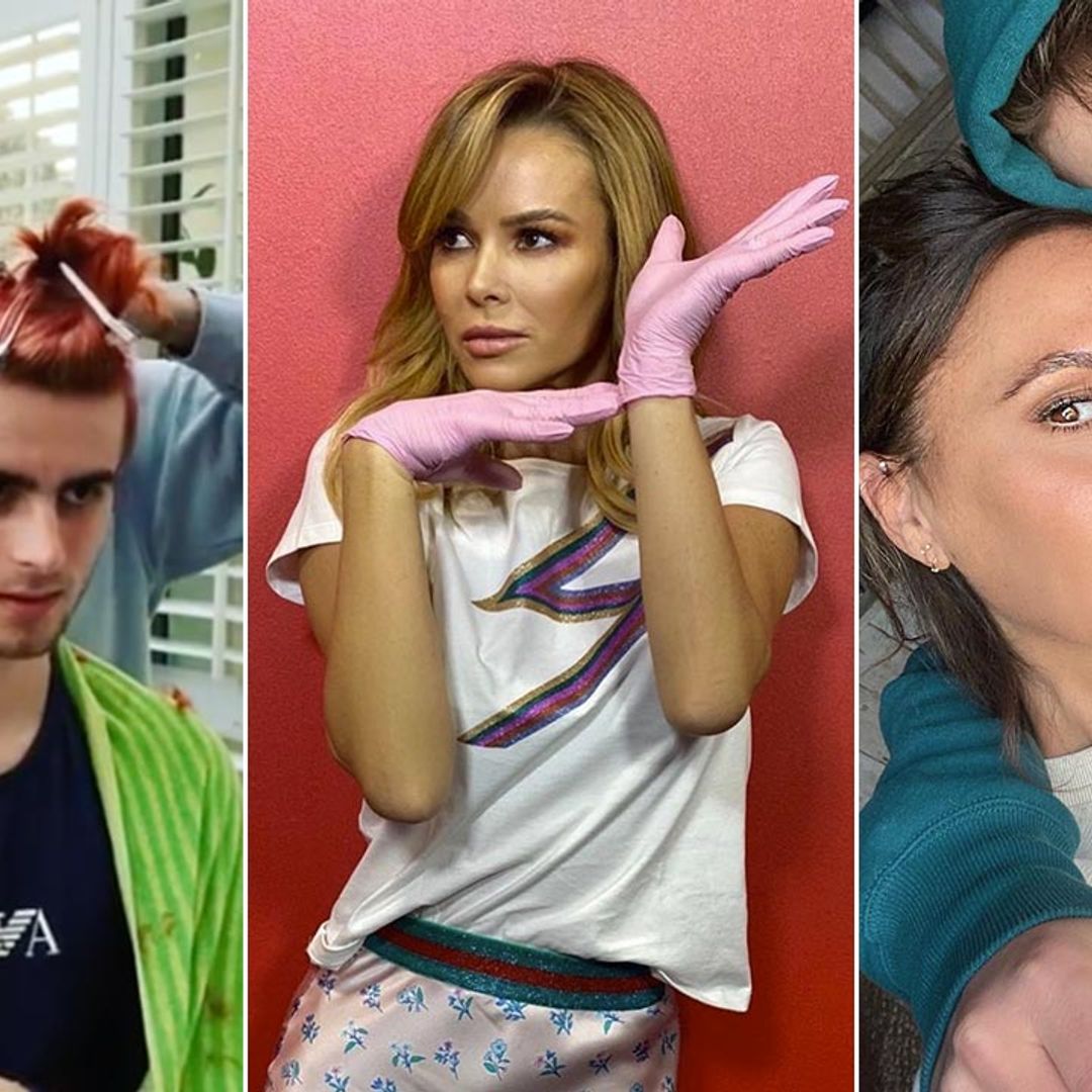 Celebrities transforming their kids' hair during lockdown: from Victoria Beckham to Amanda Holden and Andrea McLean
