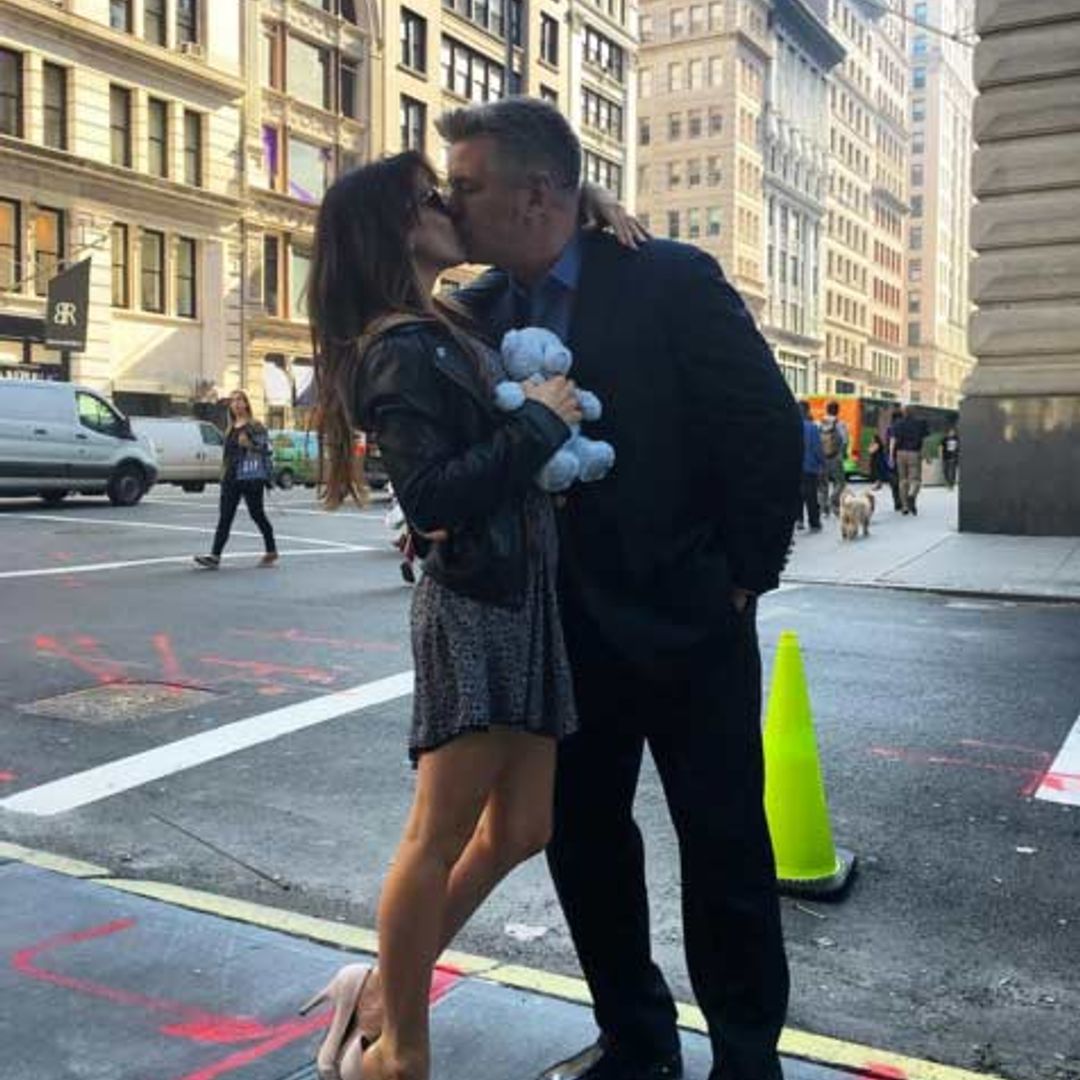 Hilaria Baldwin debuts baby bump as she celebrates third pregnancy in 3 years