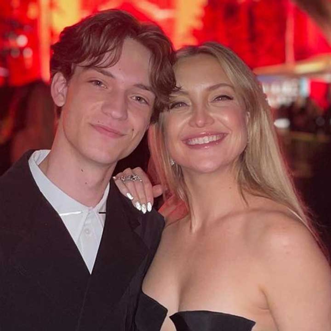 Kate Hudson supports son Ryder, 18, as she films his first tattoo - watch