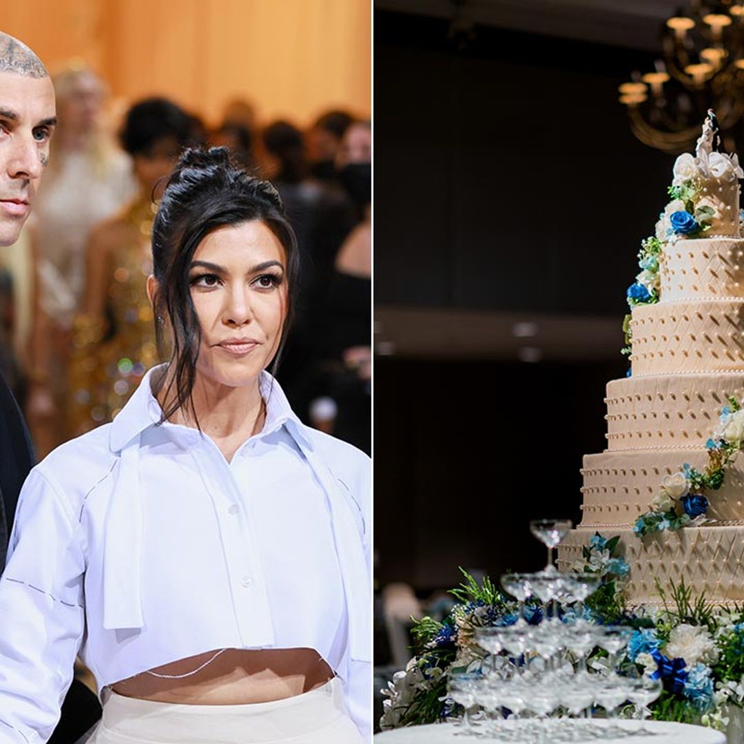 Kourtney Kardashian and Travis Barker's wedding cake is truly out of this world