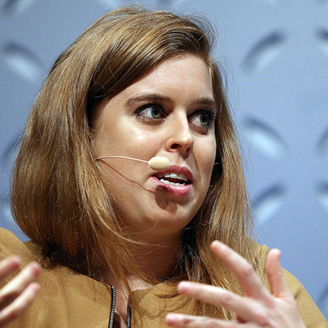 Princess Beatrice wears stylish camel-coloured dress as she joins discussion panel at Web Summit 2018