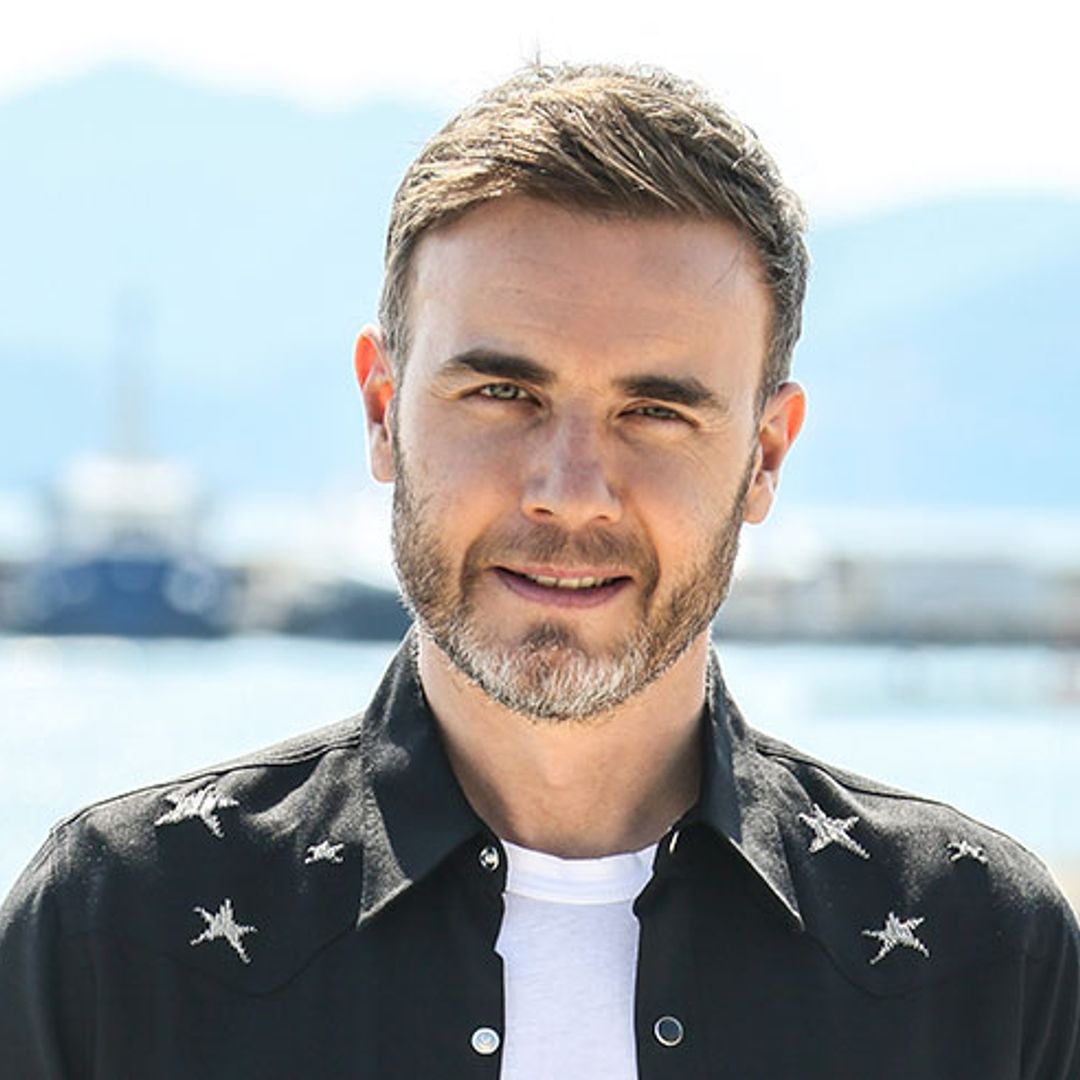 Gary Barlow and lookalike son Daniel pose shirtless in rare photo together