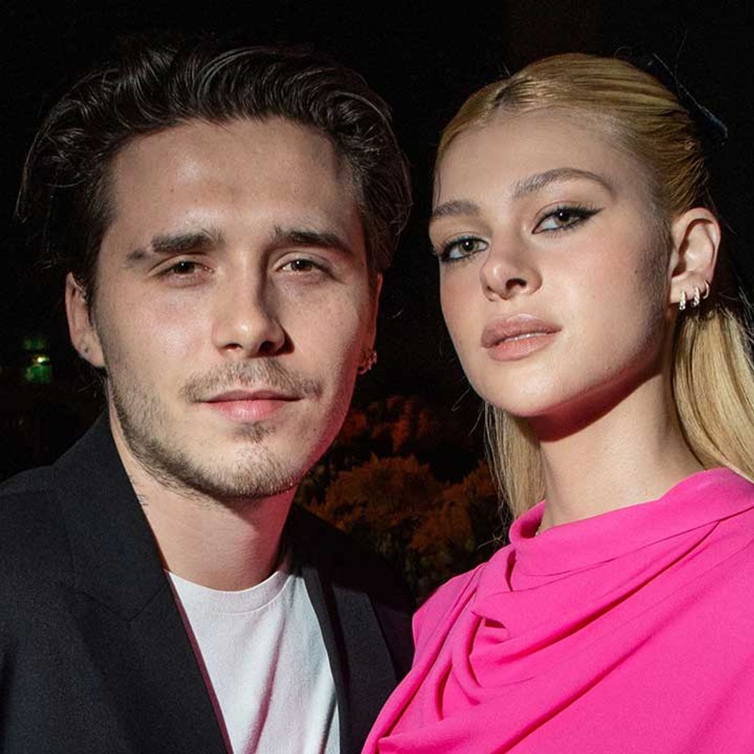 Brooklyn and Nicola Peltz Beckham twin in plush customised Versace robes