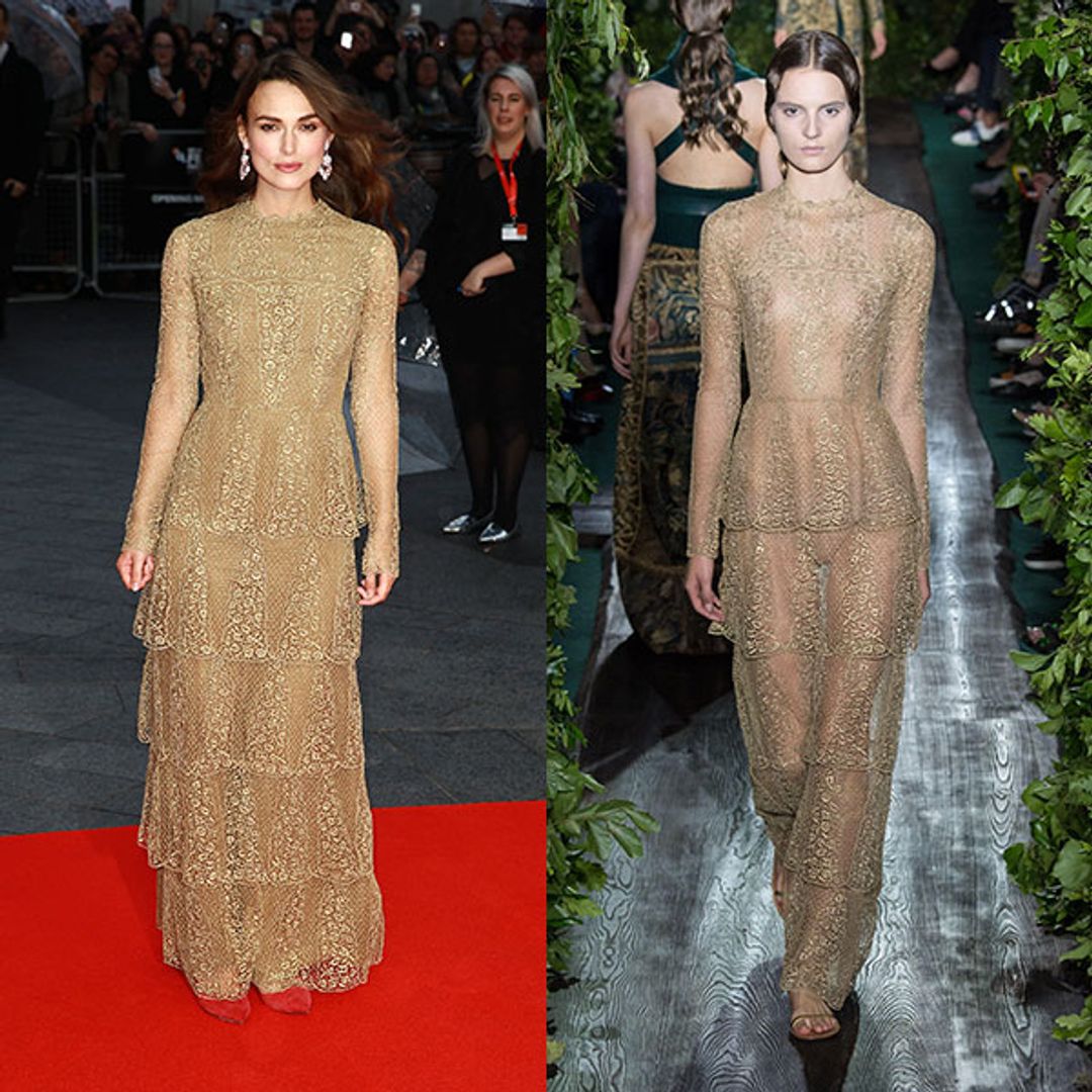 Keira Knightley wows in Valentino straight off the catwalk