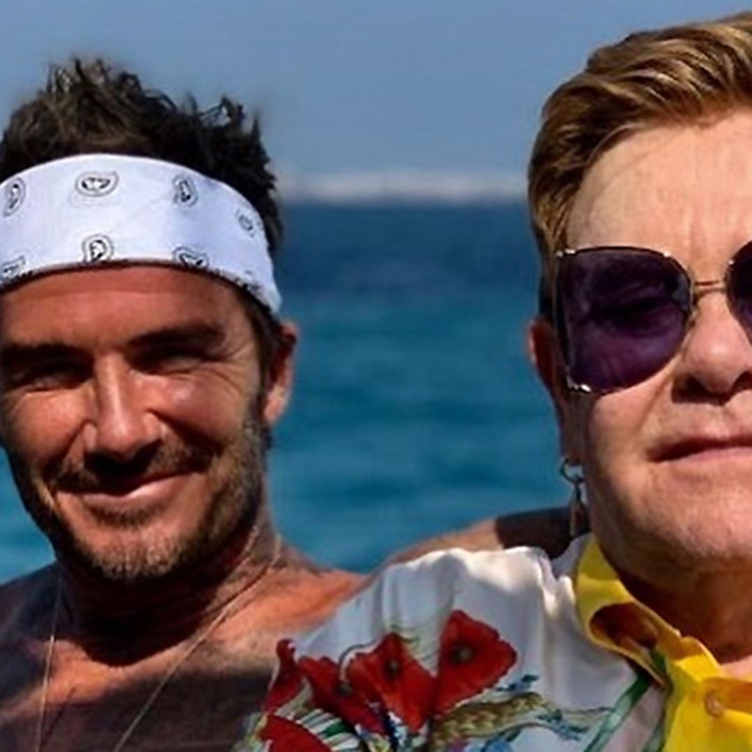 Elton John gives David Beckham a makeover and you won't believe the results
