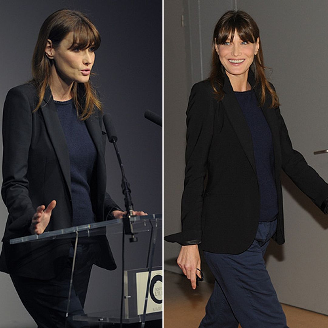 All eyes on Carla Bruni-Sarkozy's bump as fans wait for the confirmation