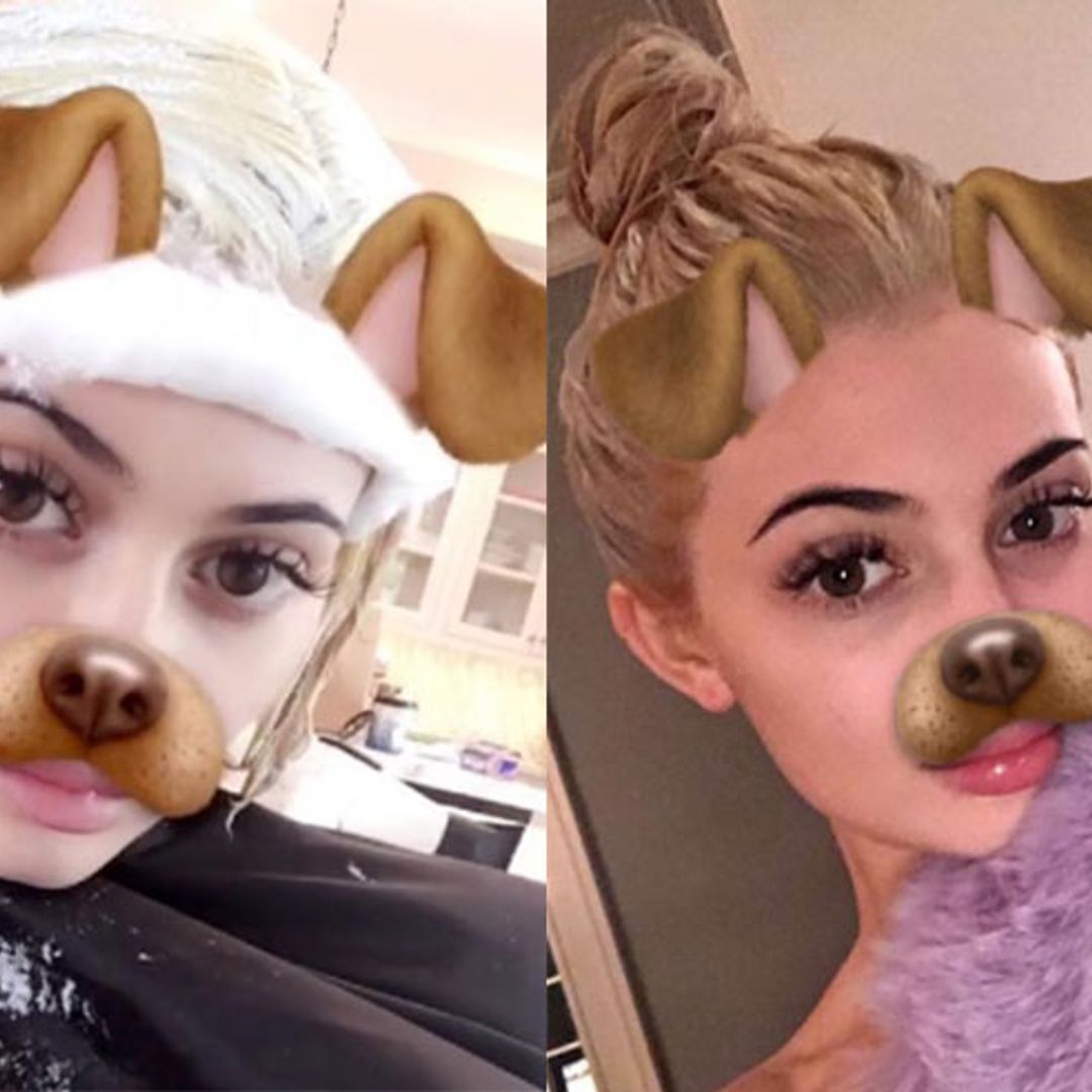 Kylie Jenner has bleached her hair platinum blonde!