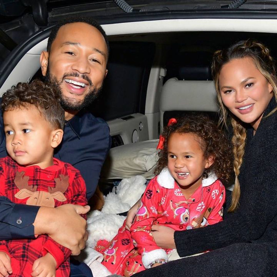 Chrissy Teigen shares incredible backstage moment with children from Joe Biden's inauguration