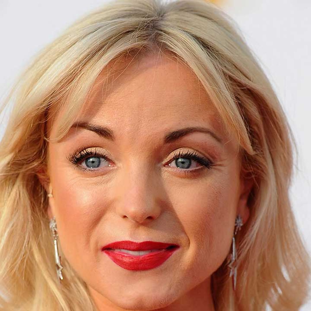 Helen George has a total princess moment in breathtaking silk gown