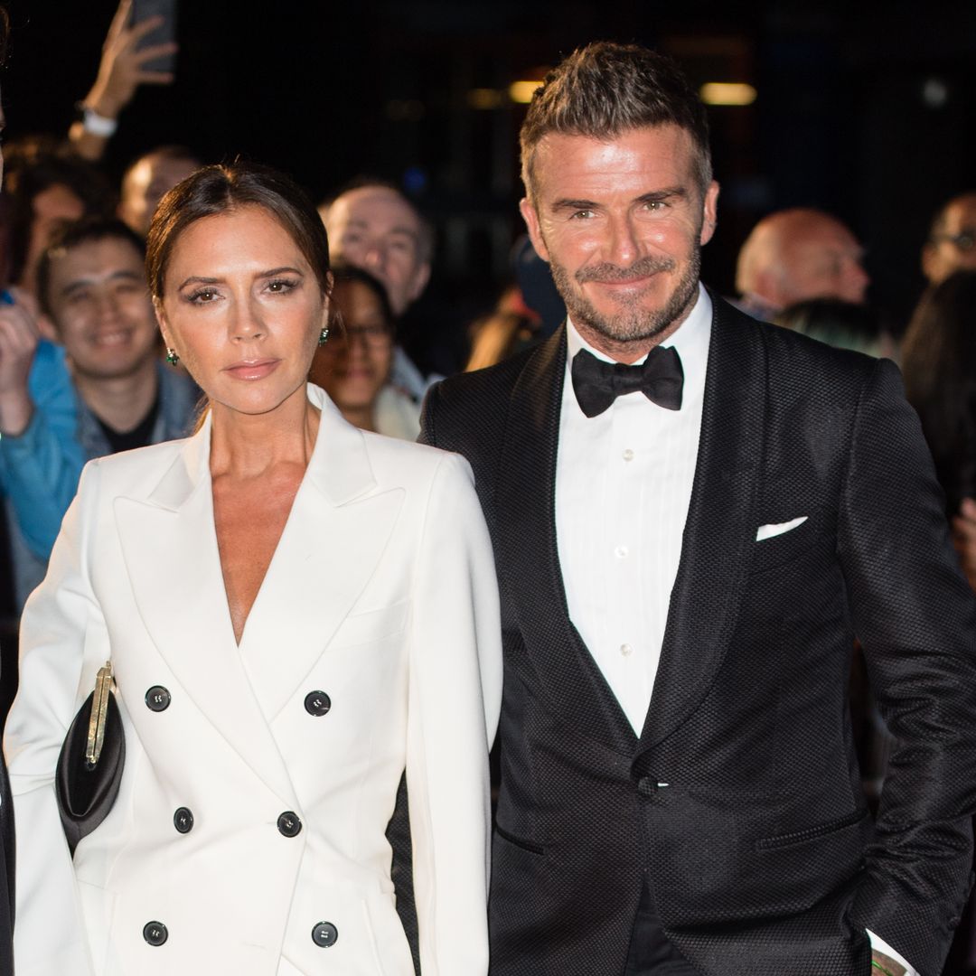 Father-of-the-groom David Beckham channels James Bond in family wedding photo