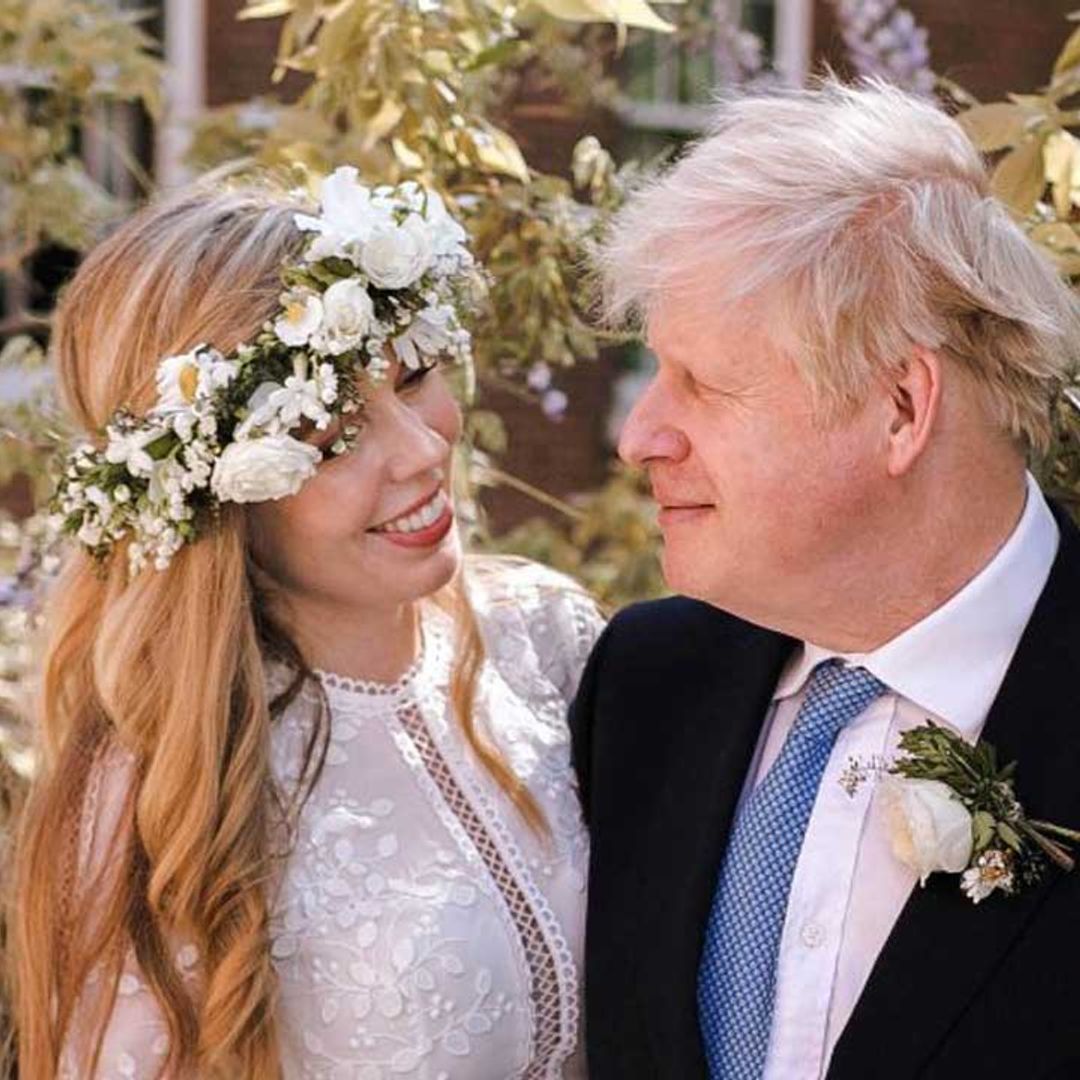 Boris Johnson's bride Carrie Symonds stunned in alternative boho wedding dress