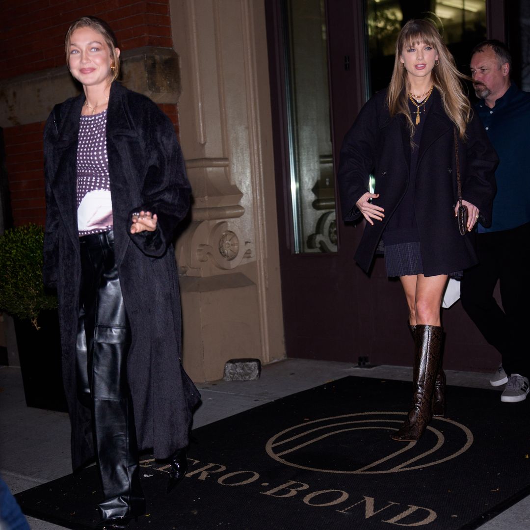 Gigi Hadid and Taylor Swift matched in New York from their outfit to their glam