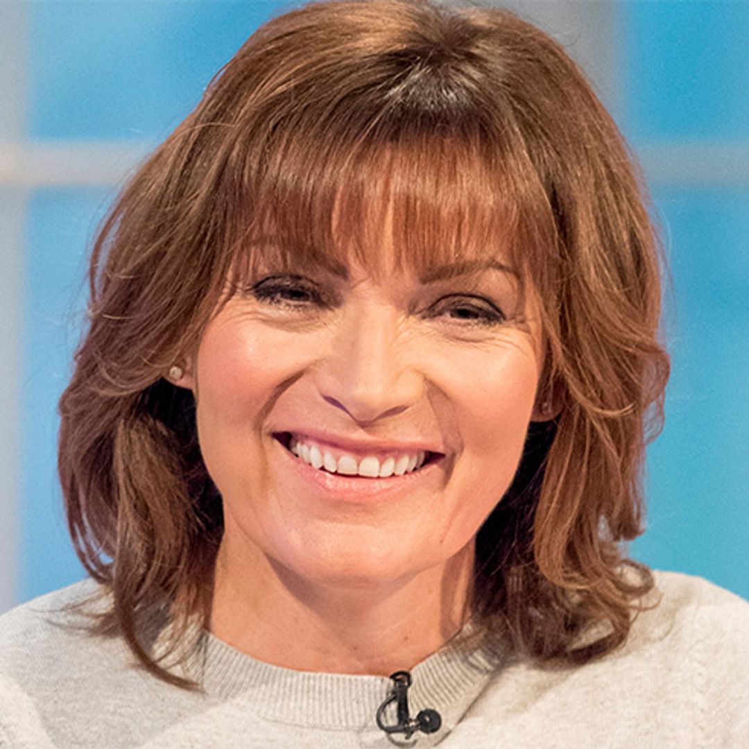 Lorraine Kelly is ready for spring in baby pink floral dress by Very