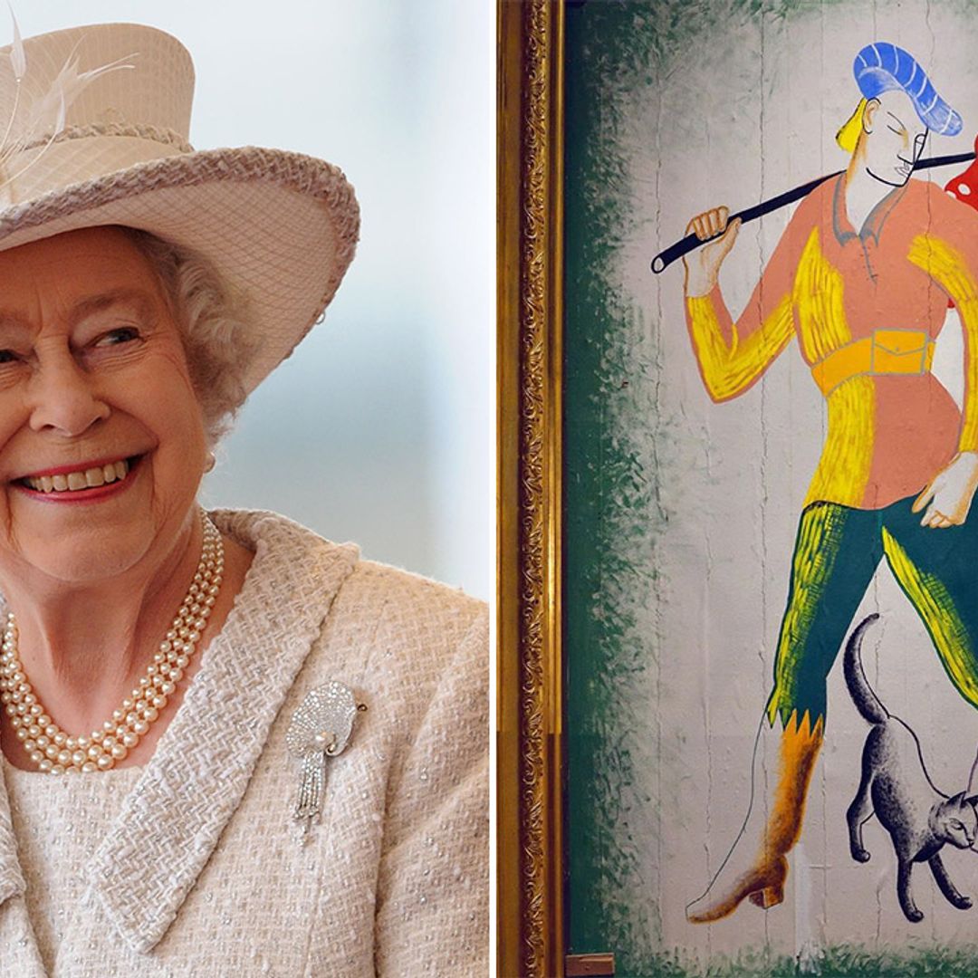 The Queen reveals never-before-seen sentimental artwork at Windsor Castle