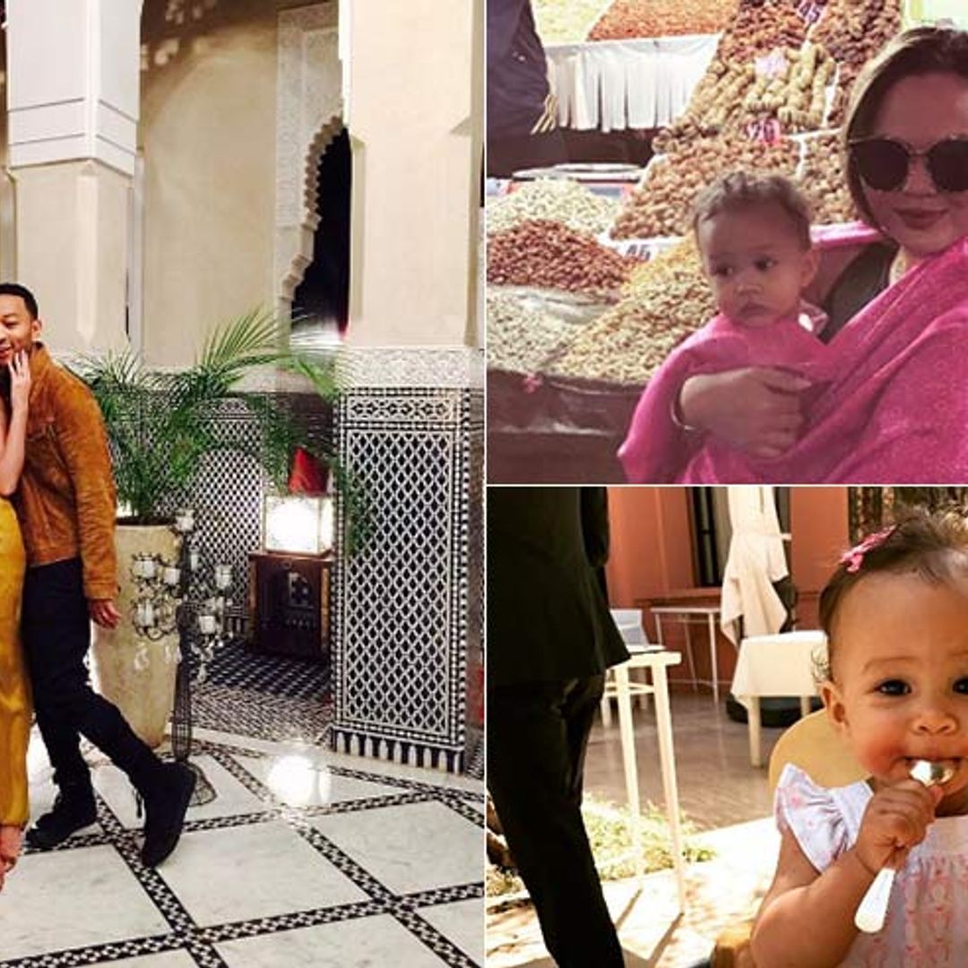 John Legend and Chrissy Teigen enjoy family holiday in Morocco with adorable daughter Luna