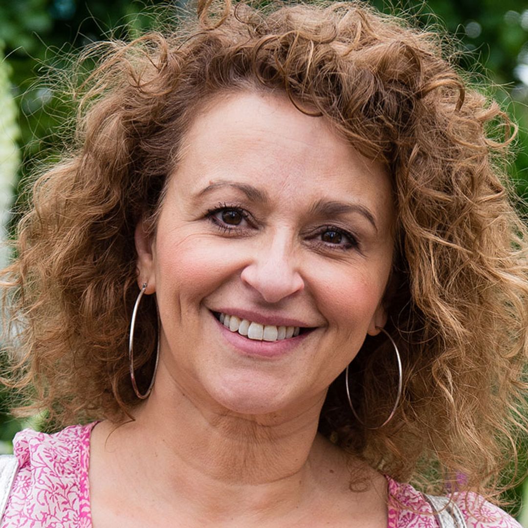 Nadia Sawalha jumps for joy in hilarious new photos with famous dad