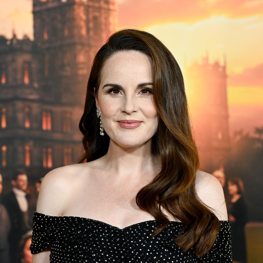 Michelle Dockery shows off growing baby bump at NYC Downton premiere