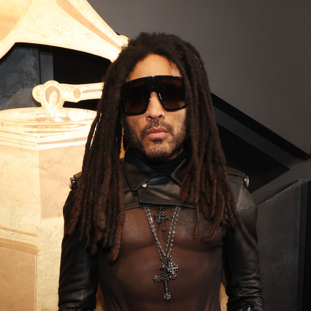 Lenny Kravitz wears skintight leather pants for intense workout – and his fans are divided