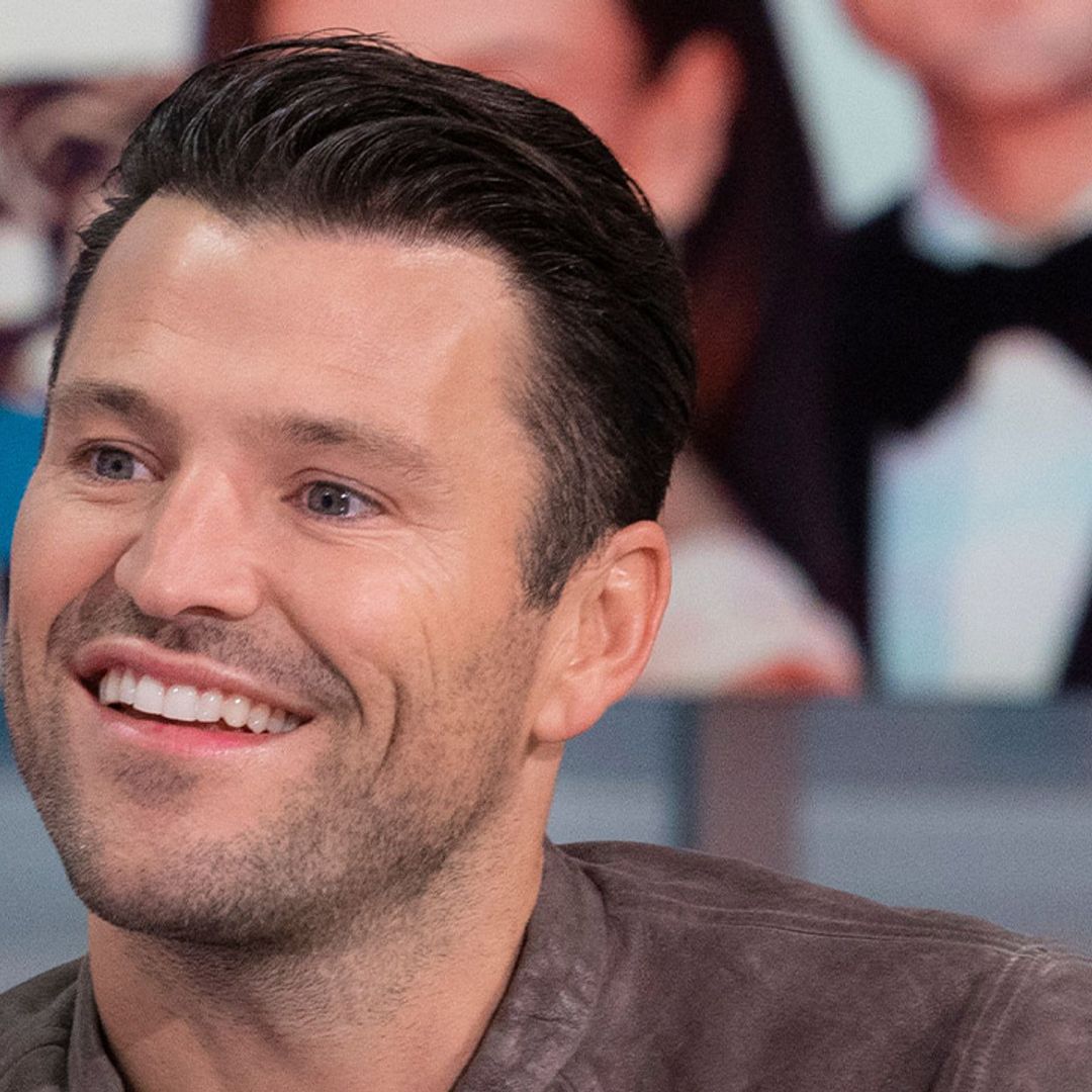 Mark Wright poses in bed with precious newborn - see photos