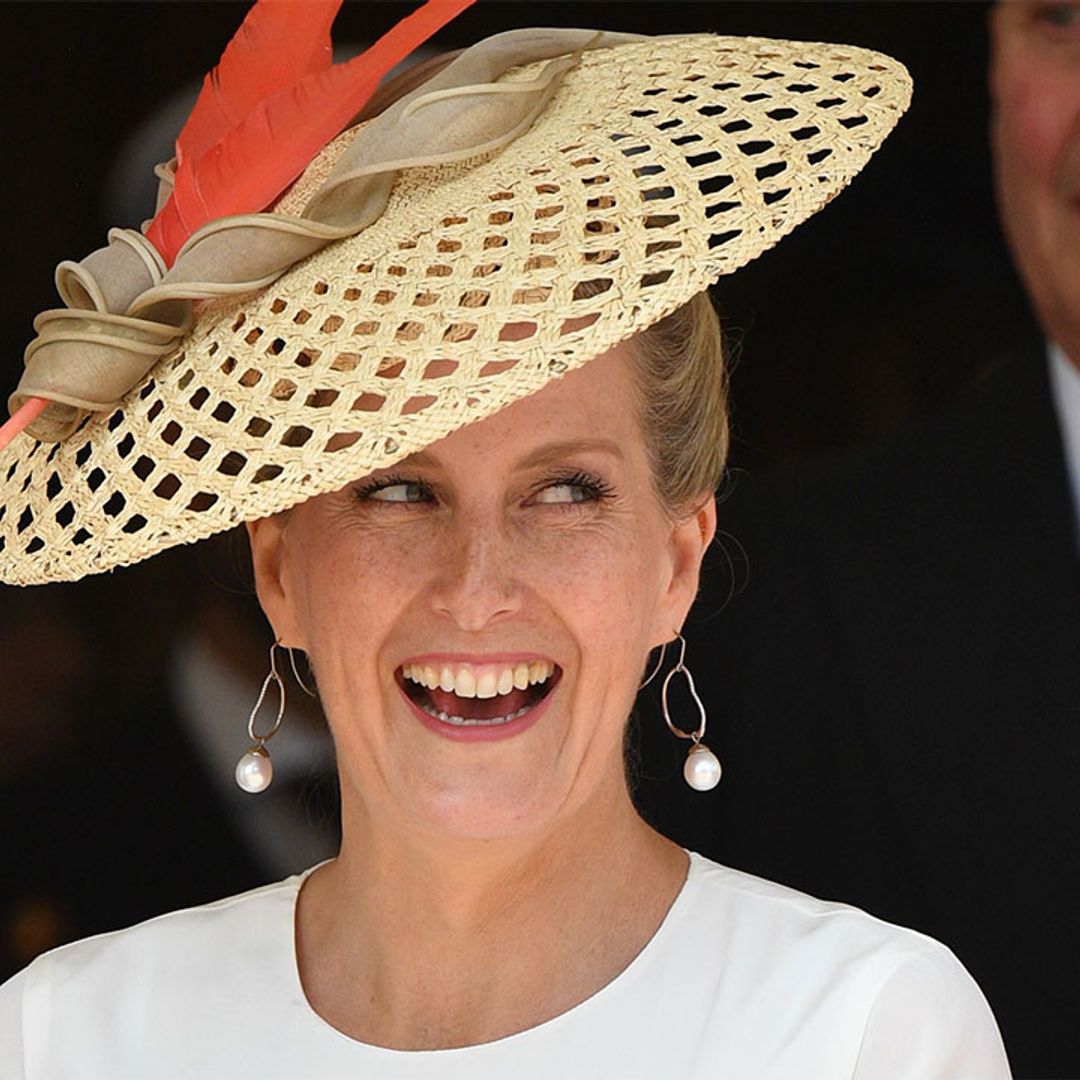 The Countess of Wessex turns heads in tropical tones at the Order of the Garter