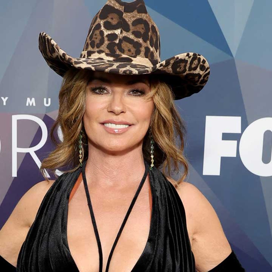 Shania Twain steals the show in elaborate gown with thigh-split at ACM Honors