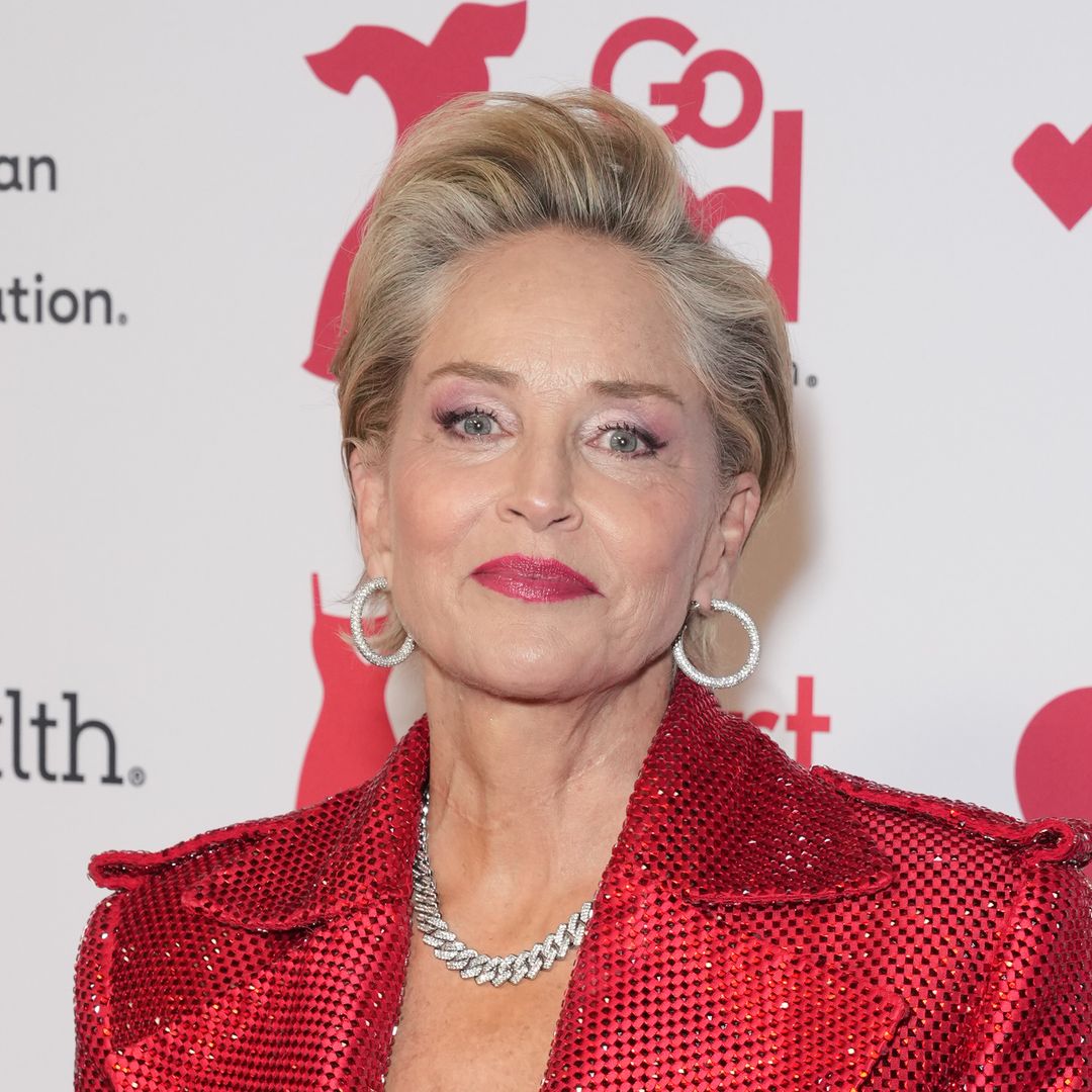 Sharon Stone has legs for days in red hot ensemble — see photo
