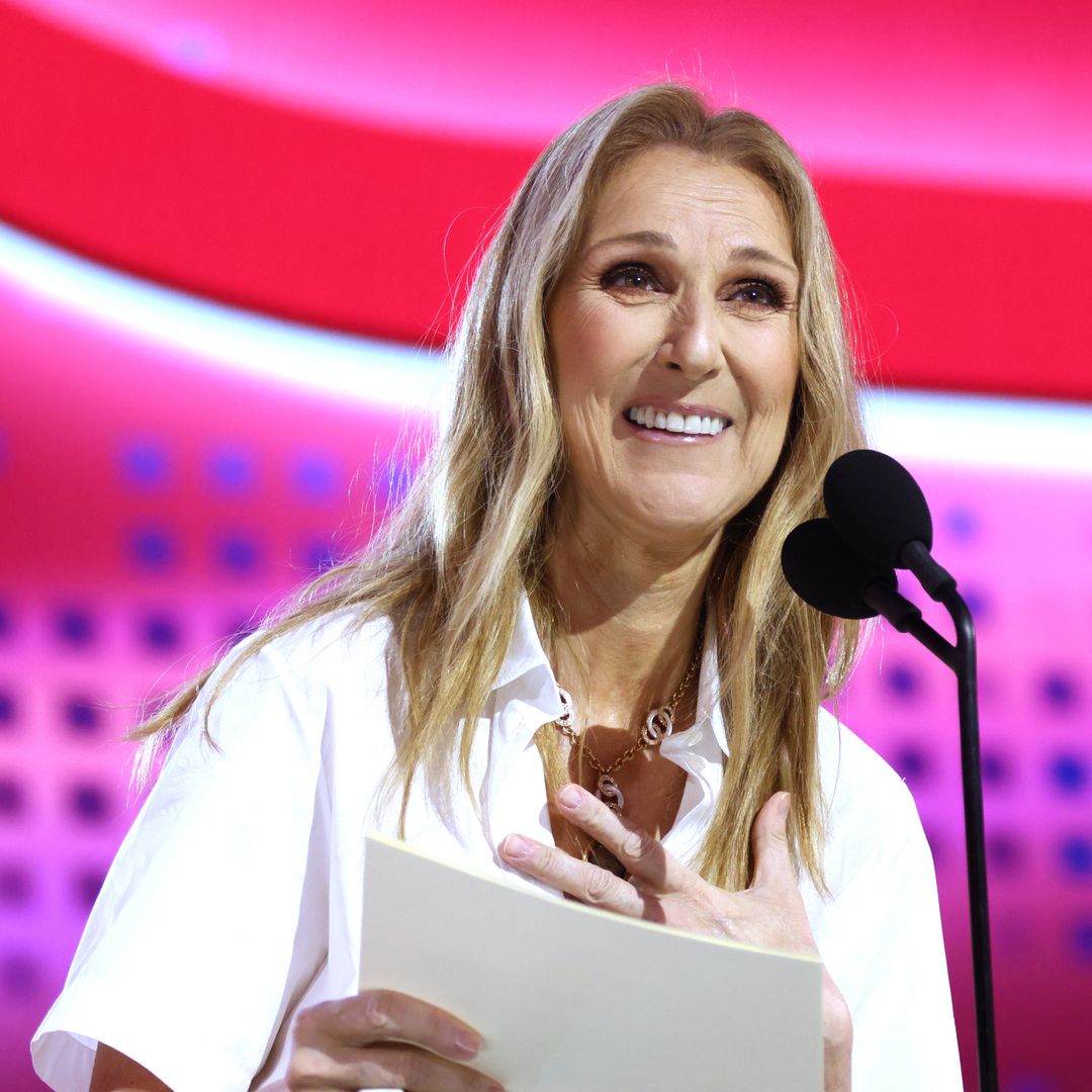 Celine Dion shows off never-ending legs