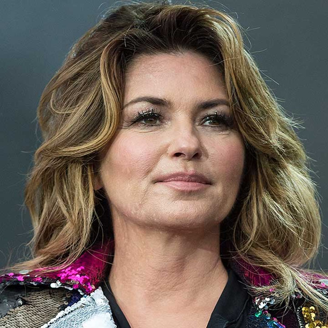 Shania Twain rocks tight leather pants for inspiring message