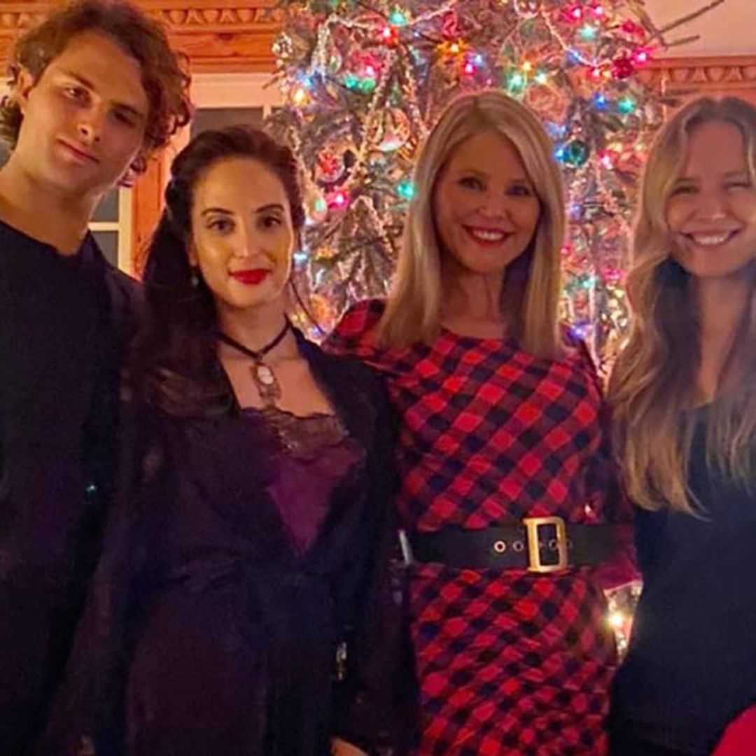 Christie Brinkley dances up a storm in red dress during fun birthday video