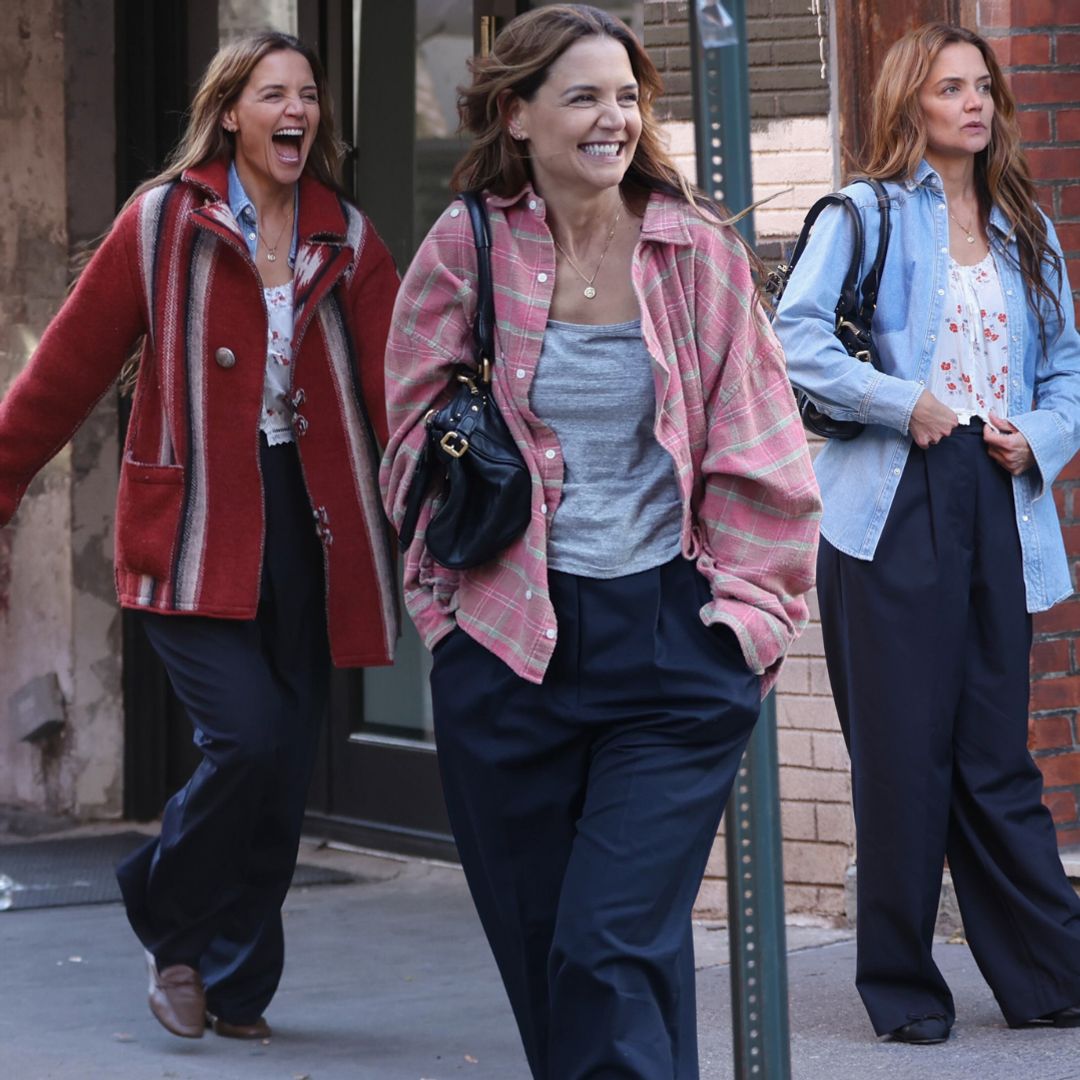 Katie Holmes' impressive quadruple outfit change included a rare Chloé Paddington bag