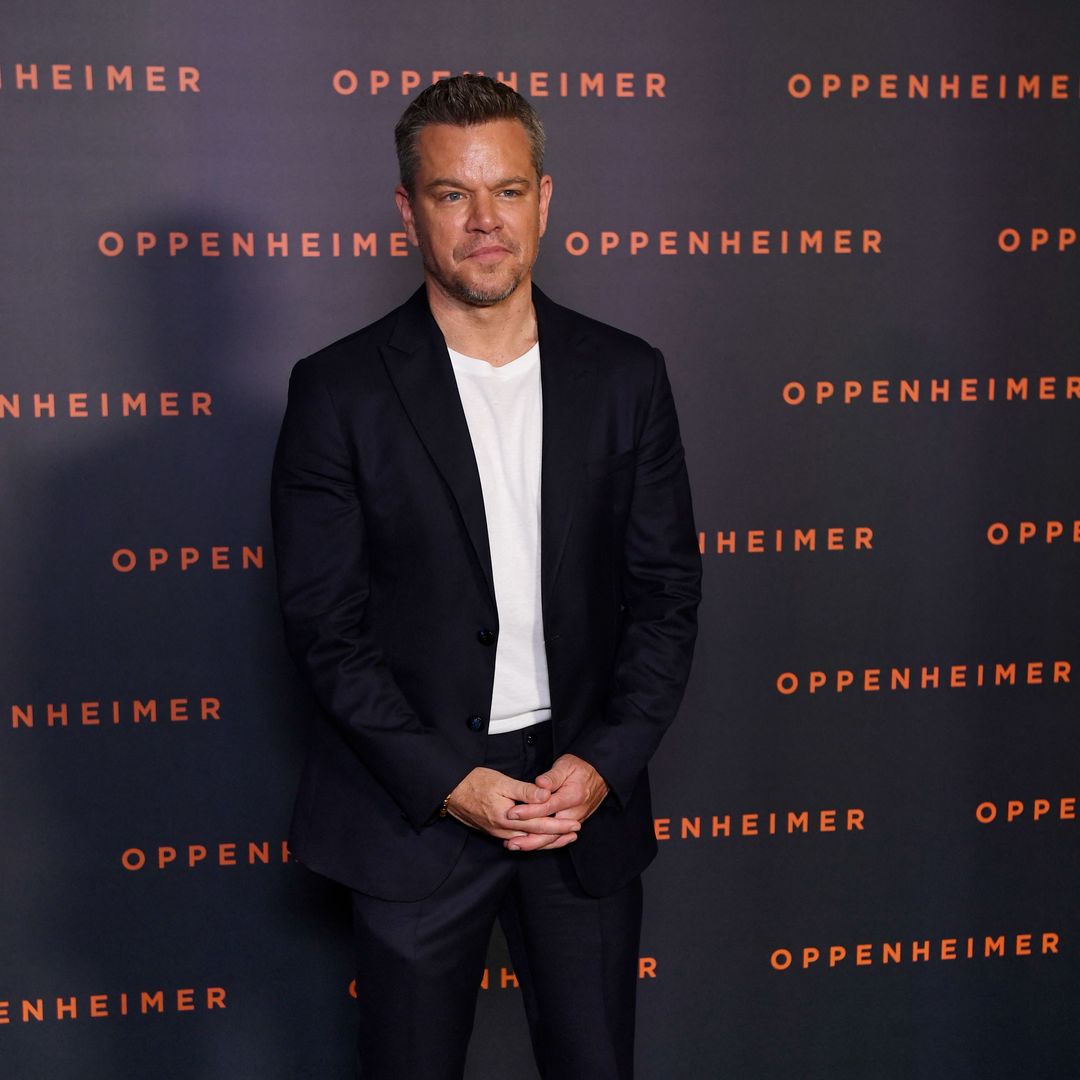 Matt Damon makes rare comment about wife Luciana Barroso after joining daughters on the red carpet