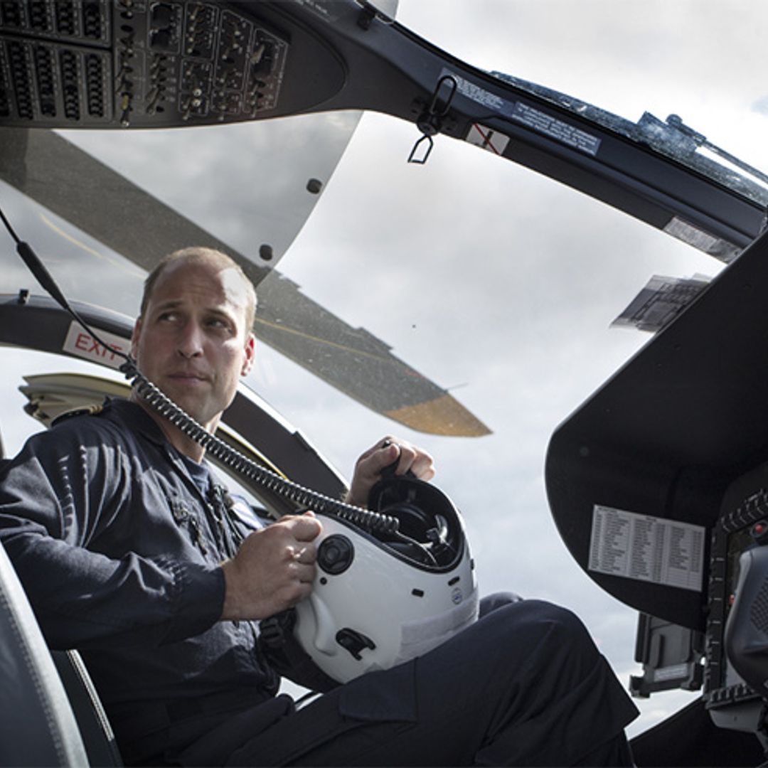 Prince William tells of "sad, dark moments" as air ambulance pilot