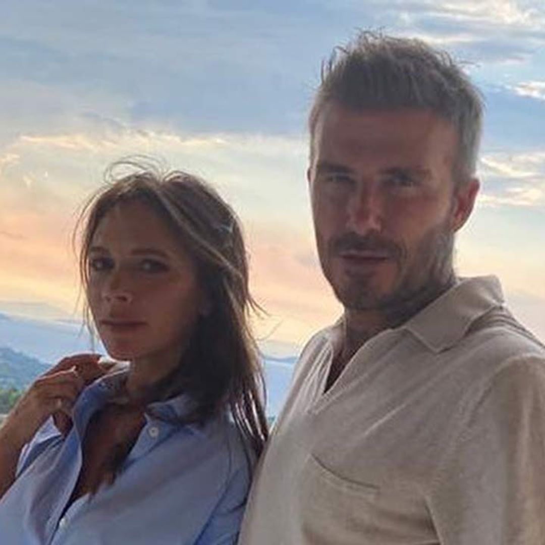 Victoria Beckham teases fans with topless video of David
