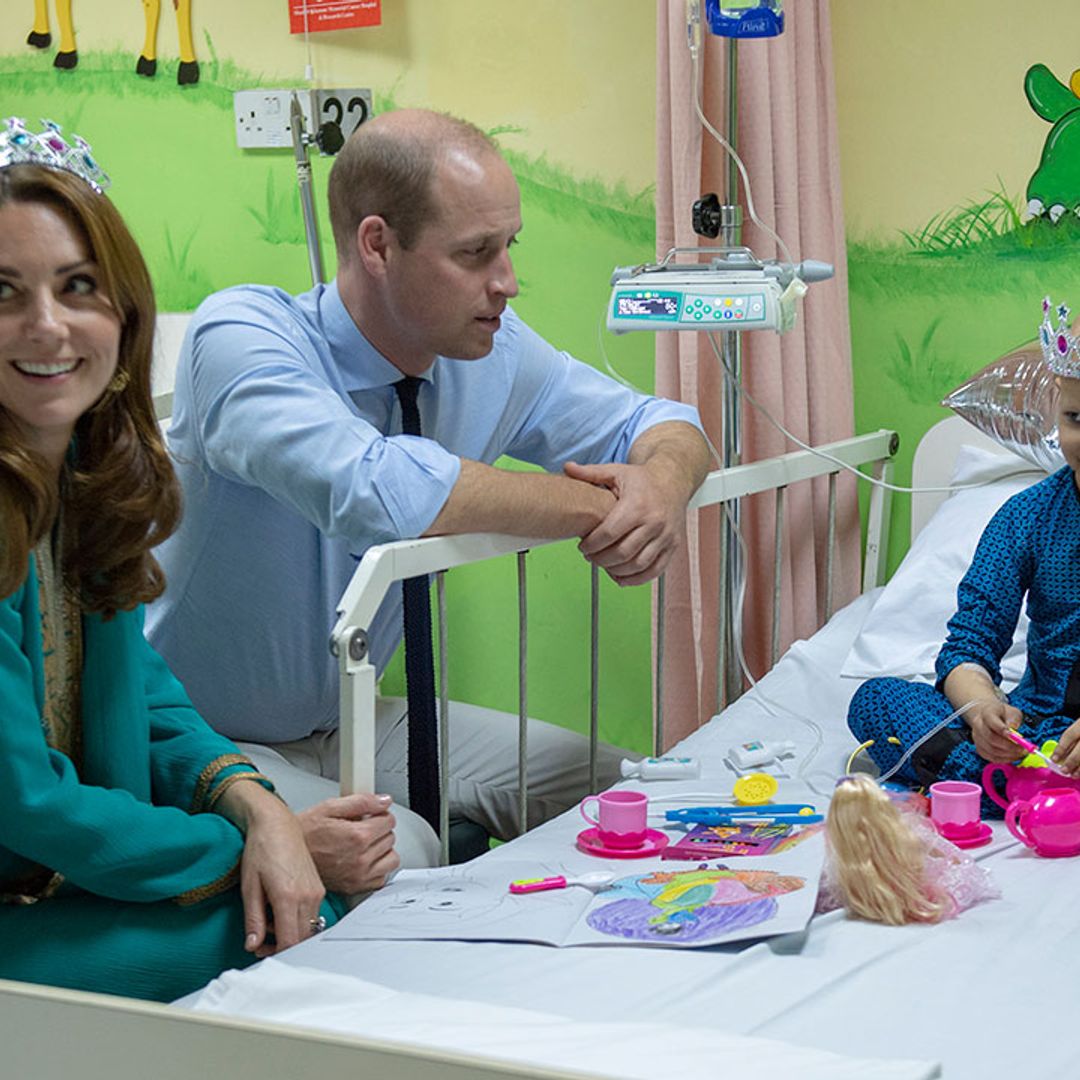 Kate Middleton dons tiara for special tea with young cancer patient in Pakistan