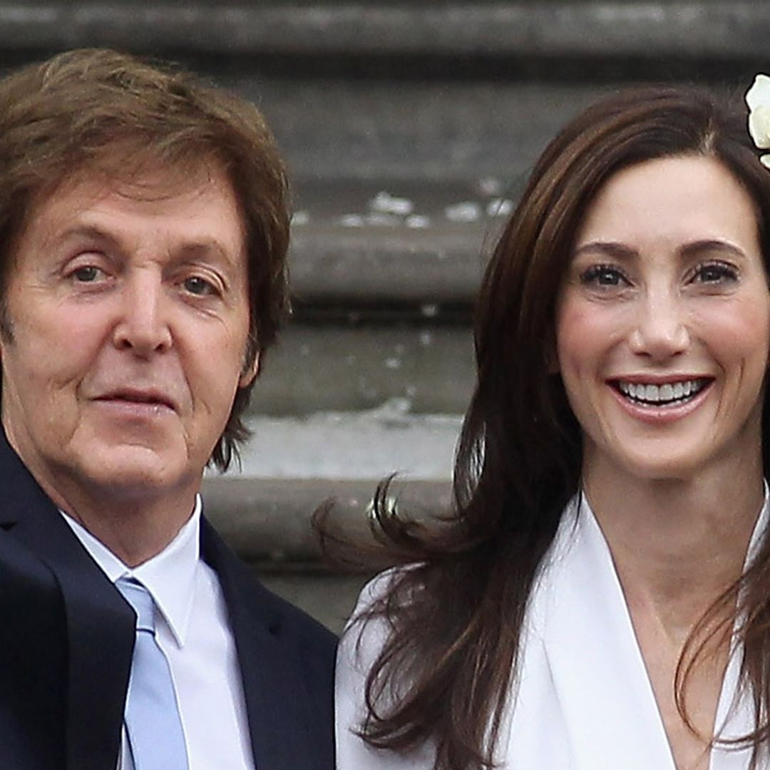 Paul McCartney's wife Nancy Shevell's royal-inspired wedding mini dress designed by family