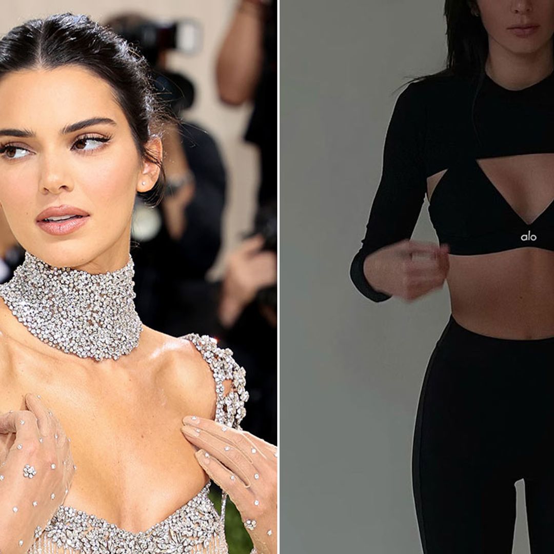 Kendall Jenner's Alo Airbrush Real Bra Tank & Tennis Skirt - Red