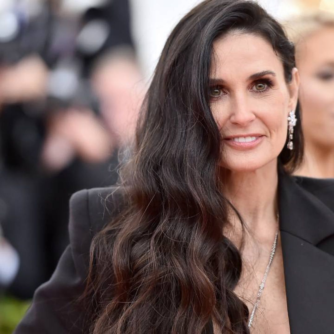 Demi Moore’s silky glam Versace set could double as pajamas 