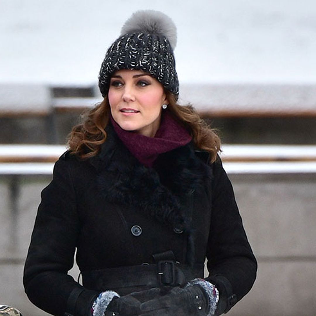 Palace responds to reports Duchess Kate wore real fur in Sweden