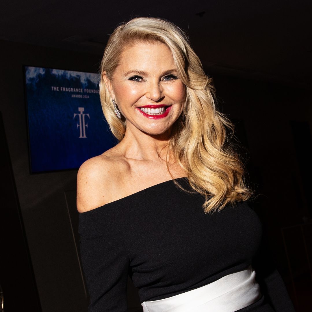 Christie Brinkley calls '70 the new 40' as she highlights curves in plunging dress