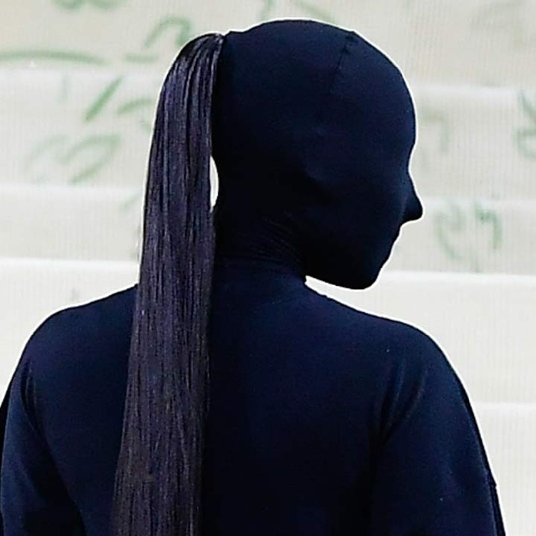 Kim Kardashian channels Victoria Beckham in the chicest off duty look