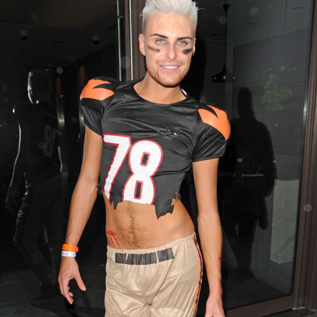 Fright night for 'X Factor's Rylan as he celebrates birthday with Halloween bash