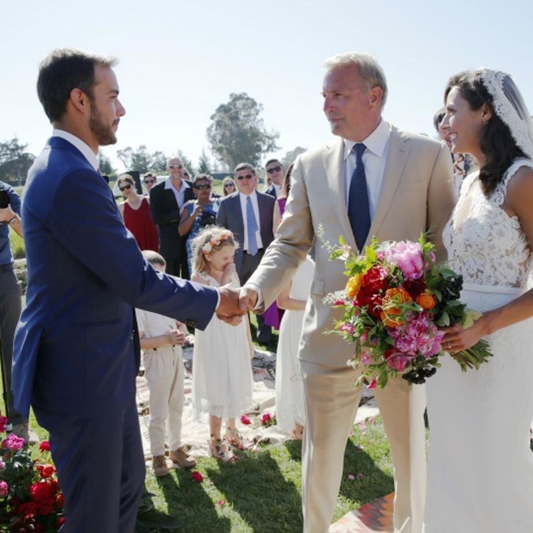Kevin Costner gives his daughter away during beautiful country wedding
