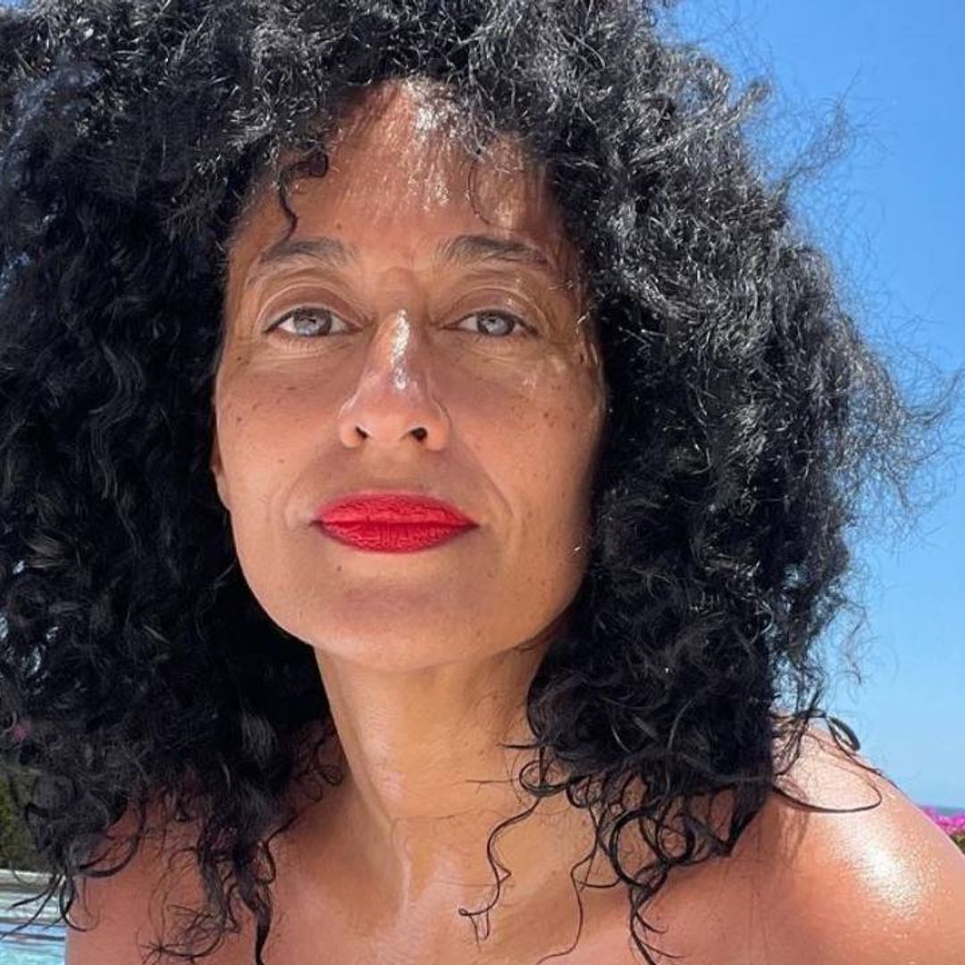 Tracee Ellis Ross looks sensational in green bikini as she poses by the pool