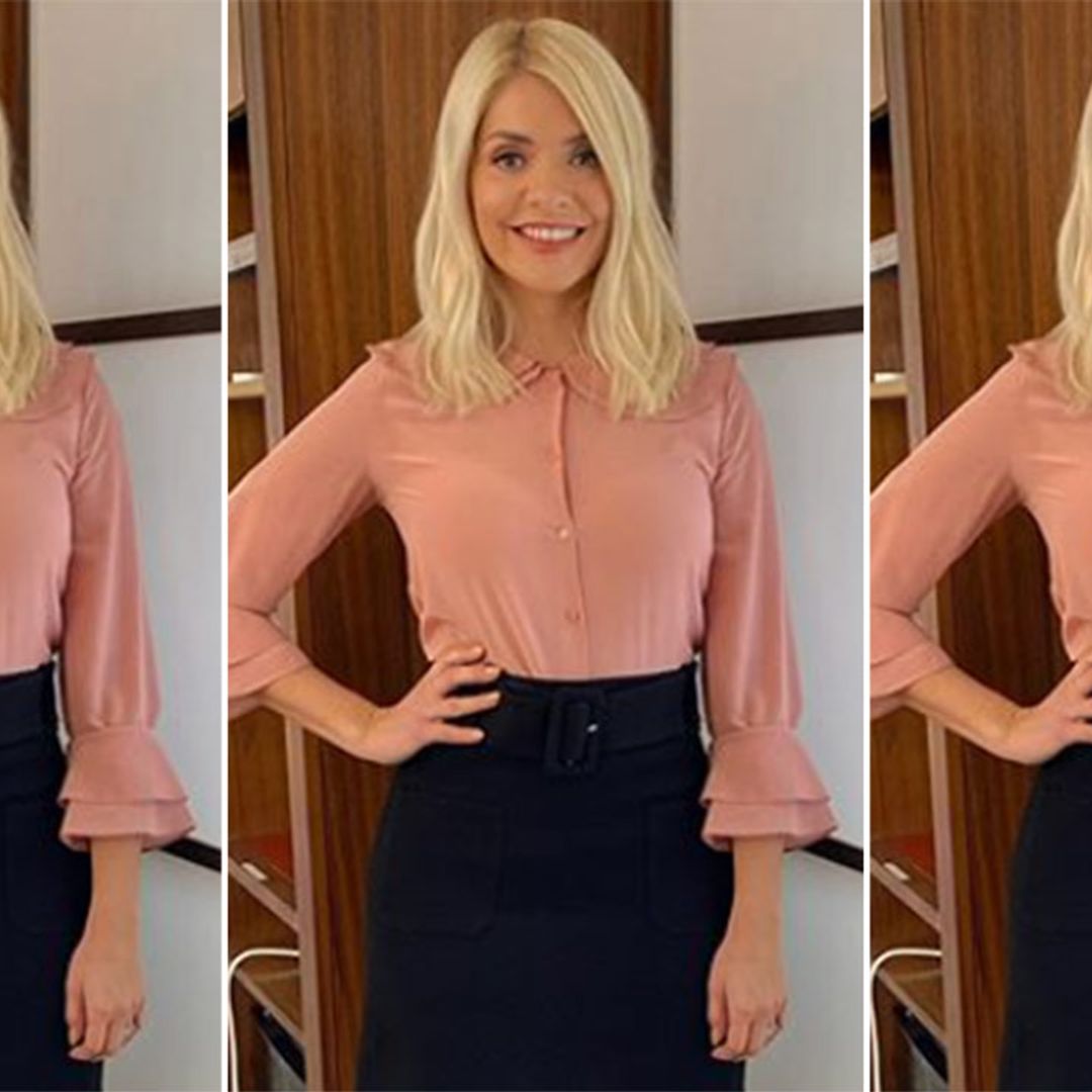 Holly Willoughby's mini skirt and boots combo is a game-changer