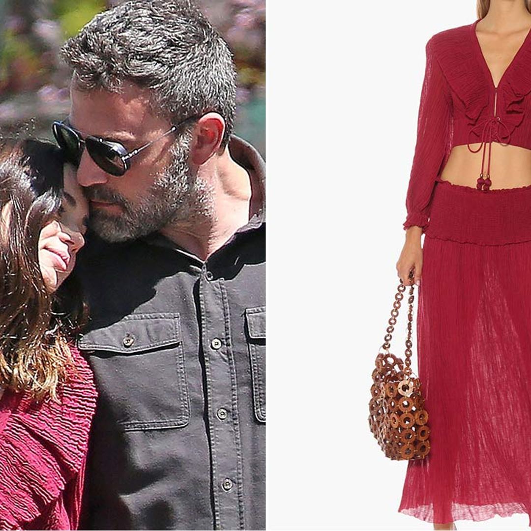 Ben Affleck's girlfriend Ana looks so stylish on their daily walks - and her red co-ord is in the sale